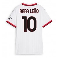 AC Milan Rafael Leao #10 Bortedrakt Dame 2024-25 Kortermet